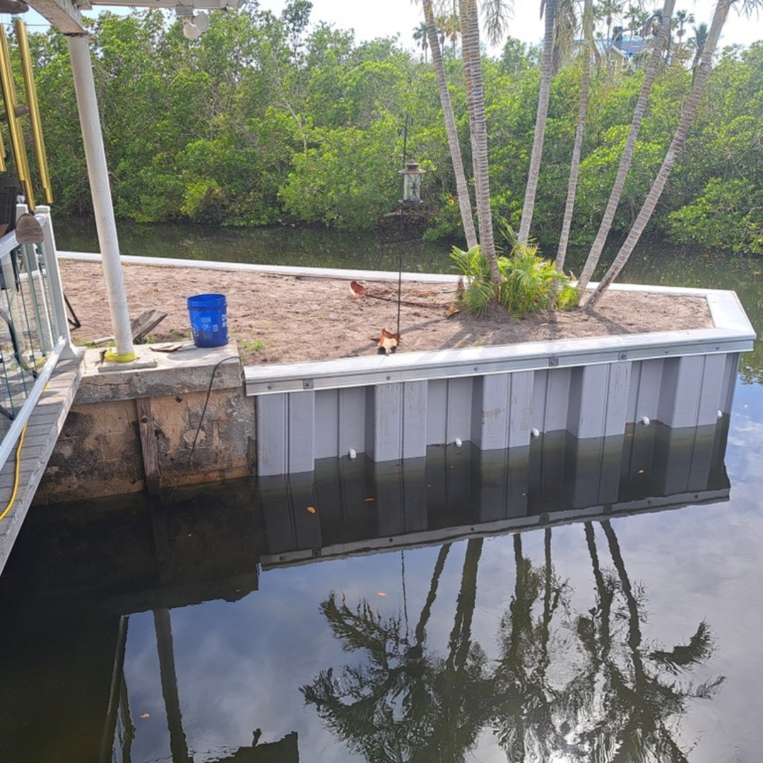 Seawall Project - Seawall Construction project in Indian Rocks Beach, FL