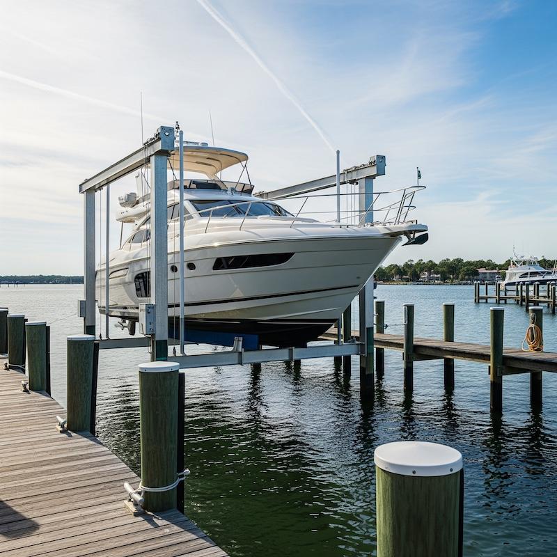 Boat lift installation in Indian Rocks Beach, FL