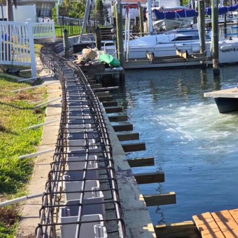 Seawall Repair Project - Seawall Construction project in Indian Rocks Beach, FL